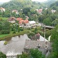 Czechy, Nve Mesto, rzeka Matujia.. Widok z mostu.