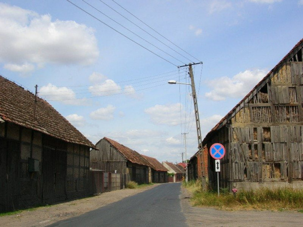 Dubin (wielkopolskie) - stodoły szachulcowe