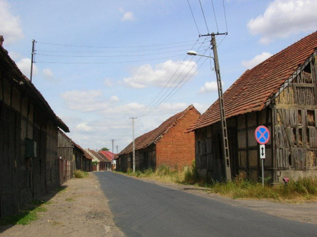 Dubin (wielkopolskie) - stodoły szachulcowe