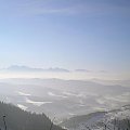 Tatry z Wysokiej w Małych Pieninach #góry #pieniny