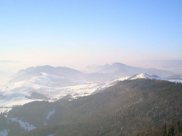 Pieniny z Wysokiej w Małych Pieninach #góry #pieniny