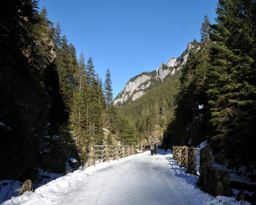 Dolina Kościeliska w Tatrach - luty 2011