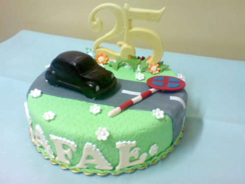 #Samochód #urodziny #tort
