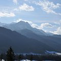 Widok z Cyrhli na Tatry Wysokie