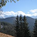 Widok z Cyrhli na Tatry Wysokie