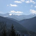 Widok z Cyrhli na Tatry Wysokie