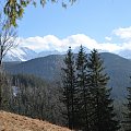 Widok z Cyrhli na Tatry Wysokie