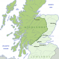 mapa Scottish Highlands