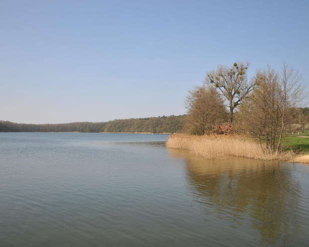 Spacer świąteczny nad jeziorem