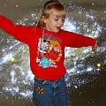 Taniec Konstancji na tle galaktyki M 33, w której spiralnych ramionach rodzą się nowe gwiazdy. #dzieci #galaktyki