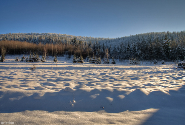 Pożegnanie z zimą... #zima #śnieg #krajobraz #HDR #arietiss