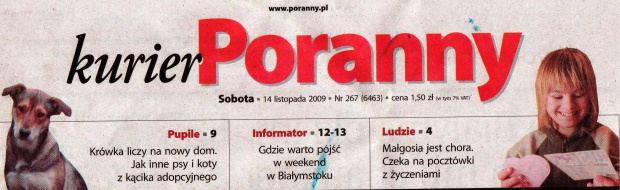 http://marzycielskapoczta.pl/malgosia-jablonska/ Małgosia czeka na kartkę od Ciebie :-D Możesz sprawić niepełnosprawnemu dziecku tyle radości!!!!!