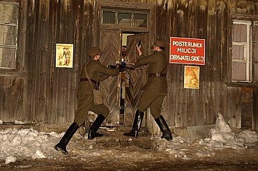 Wyklęci - inscenizacja odbicia więźniów z posterunku MO - Suwałki, 1 marca 2011 #Suwałki #inscenizacja #Muzeum