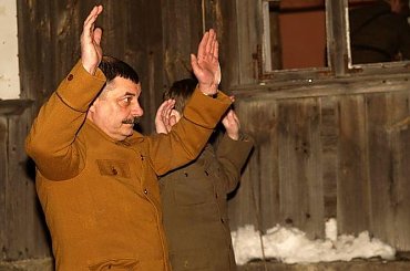 Wyklęci - inscenizacja odbicia więźniów z posterunku MO - Suwałki, 1 marca 2011 #Suwałki #inscenizacja #Muzeum