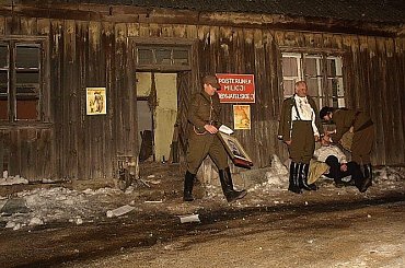 Wyklęci - inscenizacja odbicia więźniów z posterunku MO - Suwałki, 1 marca 2011 #Suwałki #inscenizacja #Muzeum