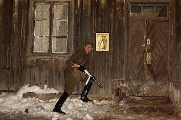 Wyklęci - inscenizacja odbicia więźniów z posterunku MO - Suwałki, 1 marca 2011 #Suwałki #inscenizacja #Muzeum