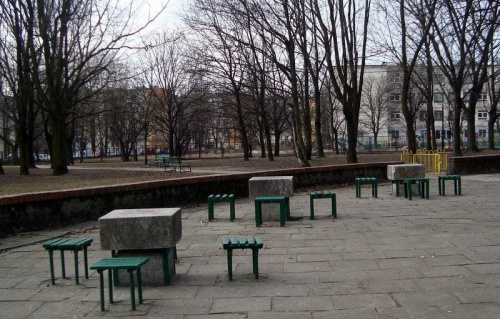 Łódź-park-zimno,wietrznie ,pusto ale słonecznie.