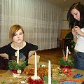 Młodzież pod opieką Marii Sokołowskiej przygotowuje świateczne stroiki #Sobieszyn #Brzozowa