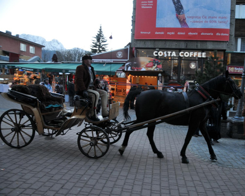 Zakopane - spacer po Krupówkach w drugim dniu świąt