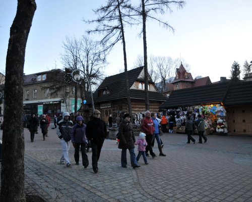 Zakopane - spacer po Krupówkach w drugim dniu świąt