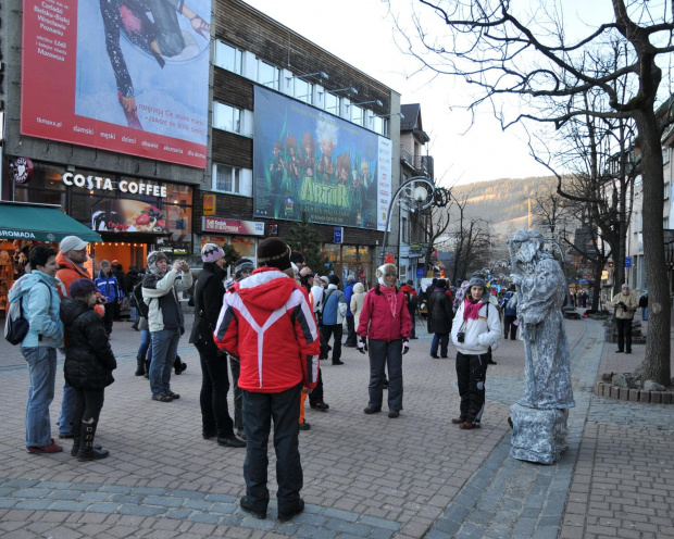 Zakopane - spacer po Krupówkach w drugim dniu świąt