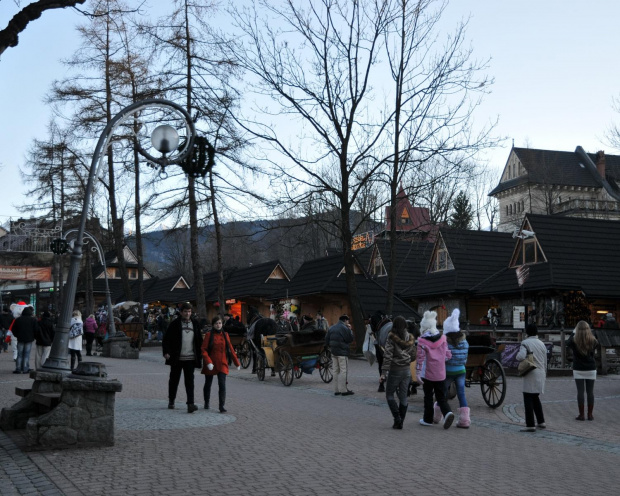 Zakopane - spacer po Krupówkach w drugim dniu świąt