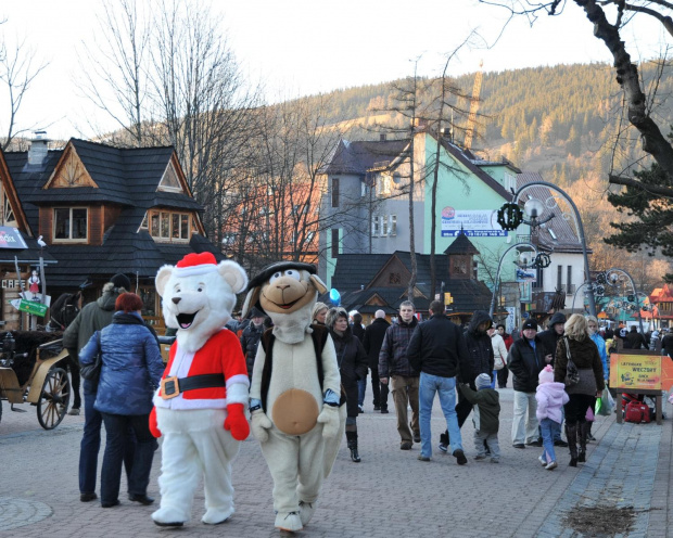 Zakopane - spacer po Krupówkach w drugim dniu świąt