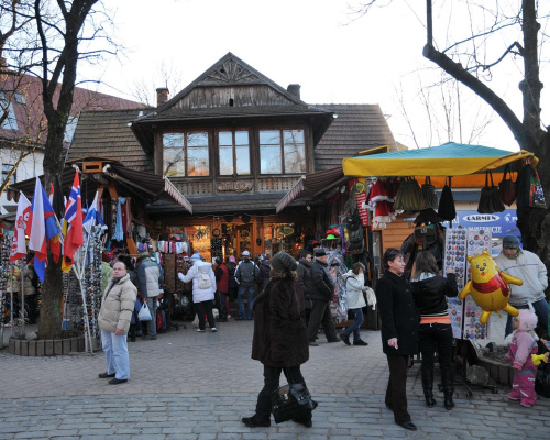 Zakopane - spacer po Krupówkach w drugim dniu świąt