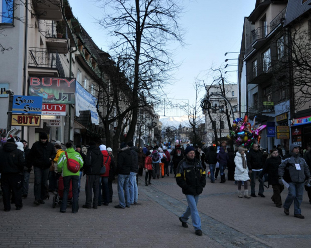 Zakopane - spacer po Krupówkach w drugim dniu świąt