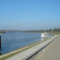 Kazimierz Dolny-promenada nad Wisłą.