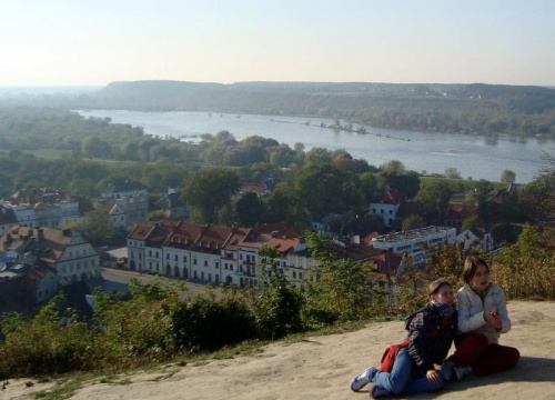 Kazimierz Dolny-widok z góry trzech krzyży.