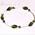 705B. Swarovski olivine beads i srebro - Bransoletka 20cm
kryształki 12mm i 4mm
samo srebro