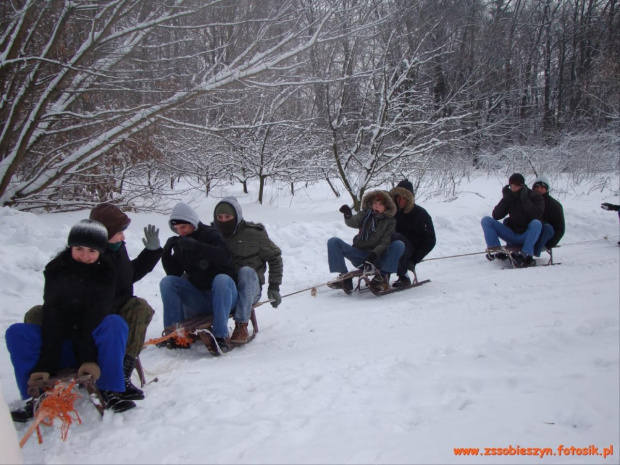 Tym razem zimową sannę zorganizowała klasa III #Sobieszyn #Brzozowa #Kulig