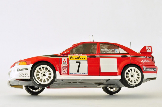 Mitsubishi Lancer Evo VI WRC T. Makinen Winner of 2001 Rally Monte Carlo - AUTOart 1:18