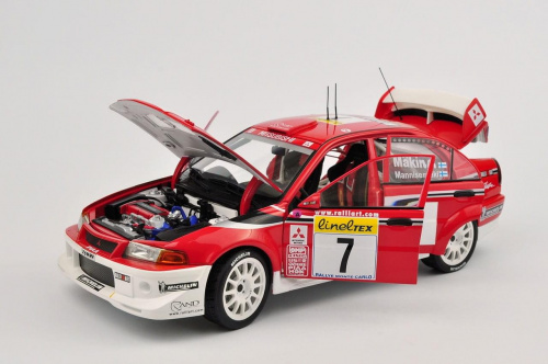 Mitsubishi Lancer Evo VI WRC T. Makinen Winner of 2001 Rally Monte Carlo - AUTOart 1:18