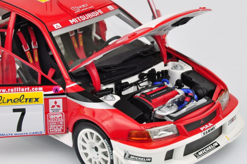 Mitsubishi Lancer Evo VI WRC T. Makinen Winner of 2001 Rally Monte Carlo - AUTOart 1:18