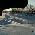 i po drodze zauważymy, że wczoraj wieczorem udało nam sie tędy przejechać. Ale dzisiaj już zawiało i mielibyśmy problem