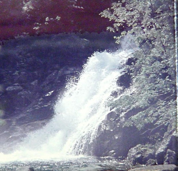 Sierpień 1969, wodospad w Dolinie Jaworowej. #wodospady