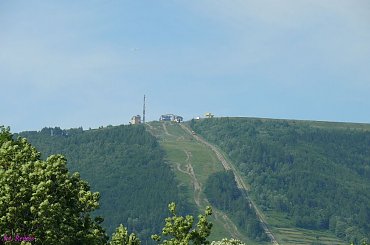 Widok z kładki na górę Żar #Soła