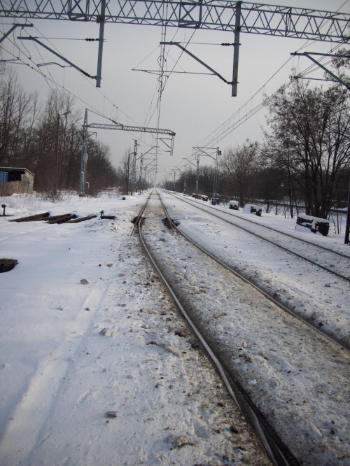 Aż tu nagle... duuużo śniegu #Wawer #śnieg #Warszawa #Zima #remont #ToryKolejowe