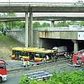 wypadek autobusu, do którego doszło u zbiegu ulic Puławskiej i Rzymowskiego w Warszawie Autobus linii 739 jechał ulicą Puławską w kierunku Piaseczna. #MZAAUTOBUSWYPADEKDZWON