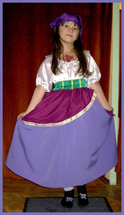 Cyganka Esmeralda, rozm.120-140cm