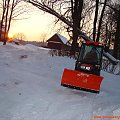 Zimowa robota Kubota #Sobieszyn #Brzozowa #Zima