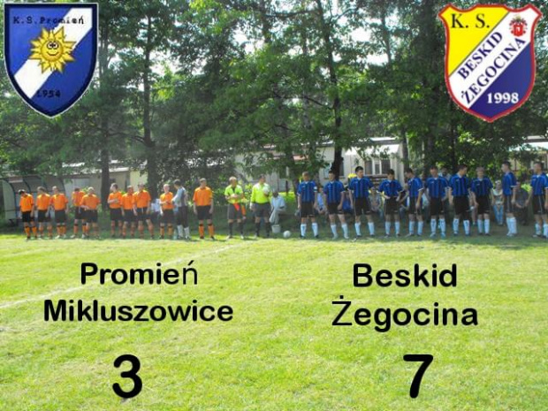 Promień Mikluszowice vs Beskid Żegocina
3:7 #Beskid #żegocina #promień #mikluszowice #mecz #piłka #nożna