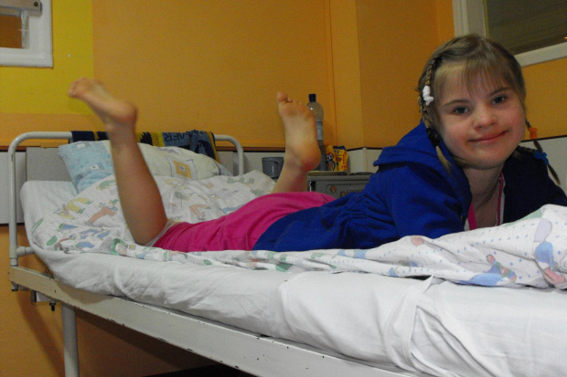 Małgosia w Dziecięcym Szpitalu Klinicznym, 05.02-08.02.2010