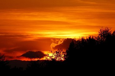 Cerekwica, zorza zachodu. #zachody