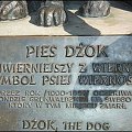 Kraków.Pomnik Dżoka - najwierniejszego psa.