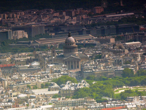 Z Wieży Eiffla - widok na Panteon #Paryż