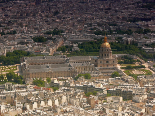 Z Wieży Eiffla - widok na Hotel des Invalides #Paryż