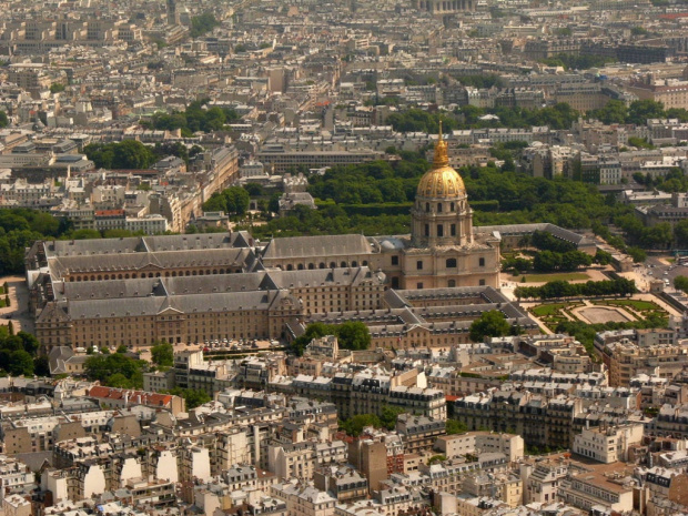 Paryż z Wieży Eiffla - Hotel des Invalides #Paryż